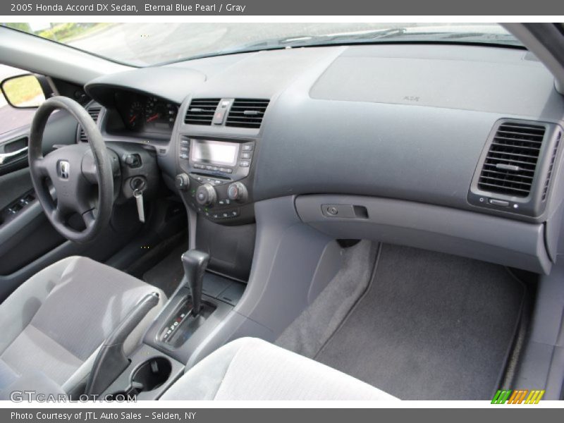 Eternal Blue Pearl / Gray 2005 Honda Accord DX Sedan