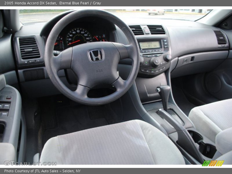 Eternal Blue Pearl / Gray 2005 Honda Accord DX Sedan