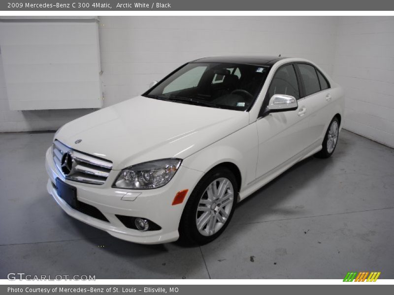Arctic White / Black 2009 Mercedes-Benz C 300 4Matic