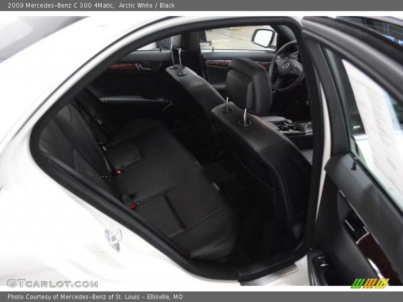 Arctic White / Black 2009 Mercedes-Benz C 300 4Matic