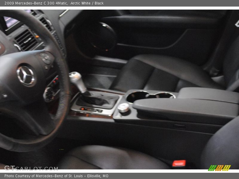 Arctic White / Black 2009 Mercedes-Benz C 300 4Matic