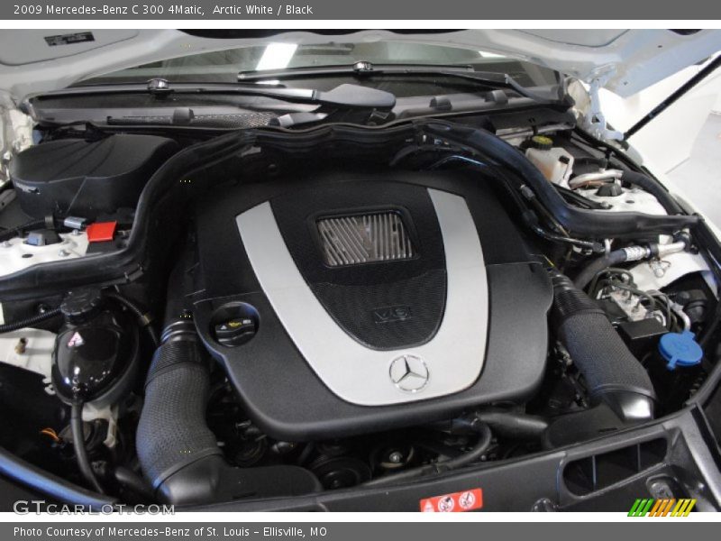 Arctic White / Black 2009 Mercedes-Benz C 300 4Matic