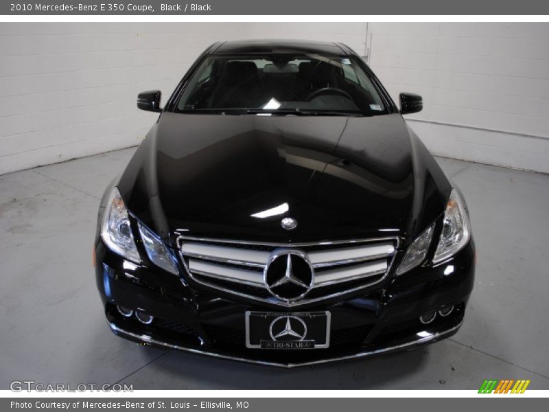 Black / Black 2010 Mercedes-Benz E 350 Coupe