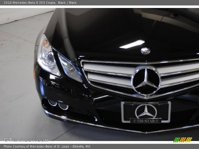 Black / Black 2010 Mercedes-Benz E 350 Coupe