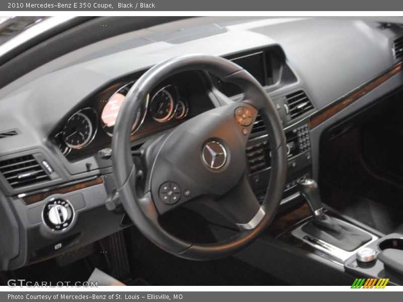 Black / Black 2010 Mercedes-Benz E 350 Coupe