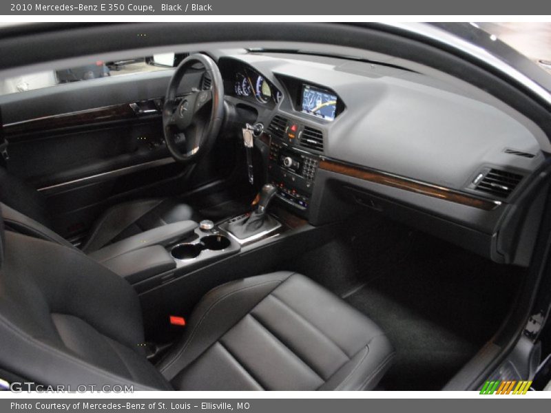 Black / Black 2010 Mercedes-Benz E 350 Coupe