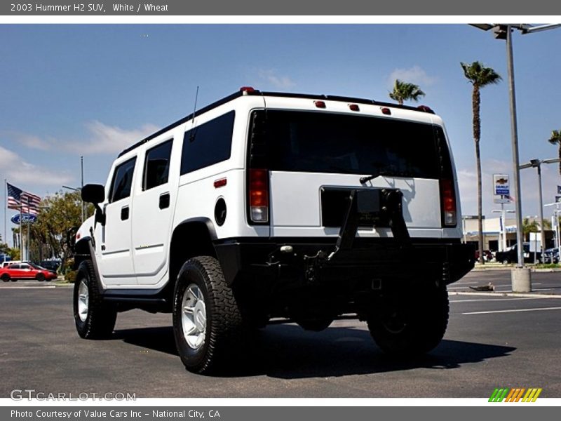 White / Wheat 2003 Hummer H2 SUV