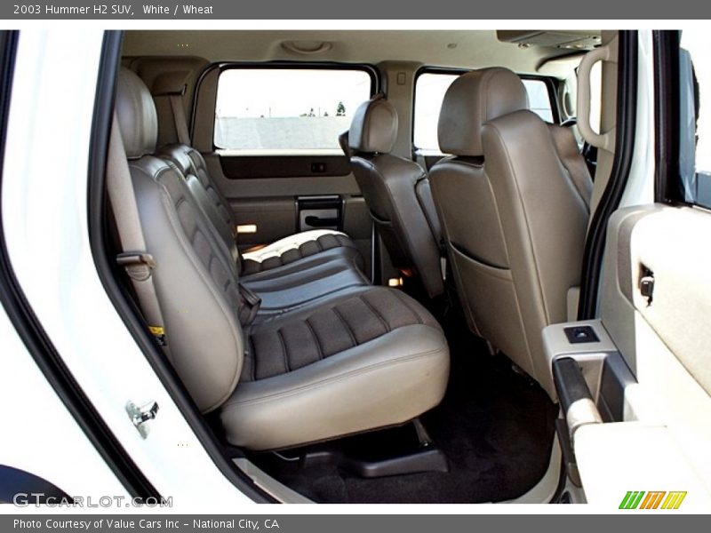 Rear Seat of 2003 H2 SUV