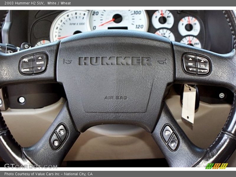 White / Wheat 2003 Hummer H2 SUV