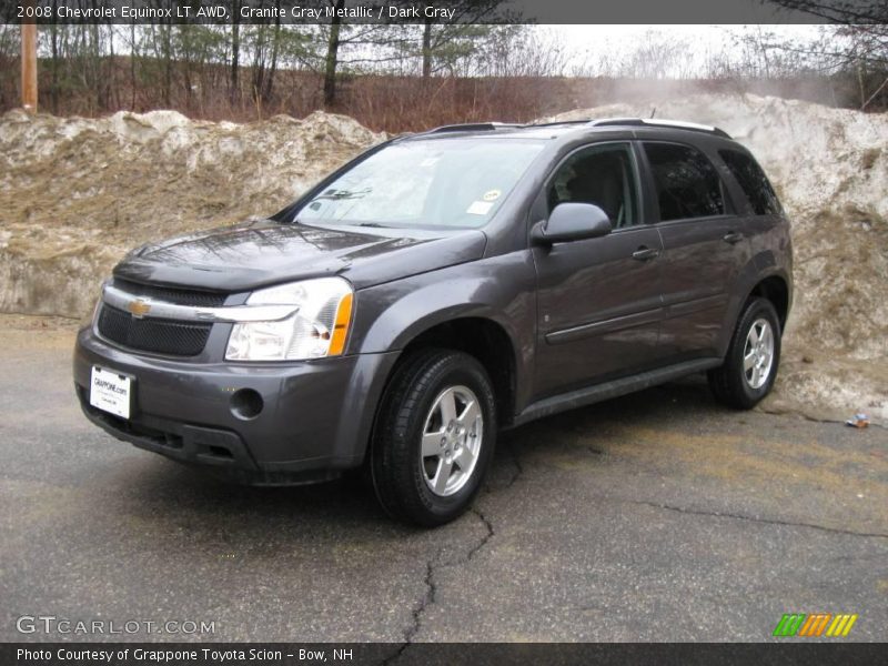 Granite Gray Metallic / Dark Gray 2008 Chevrolet Equinox LT AWD