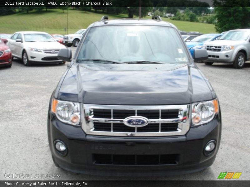 Ebony Black / Charcoal Black 2012 Ford Escape XLT 4WD