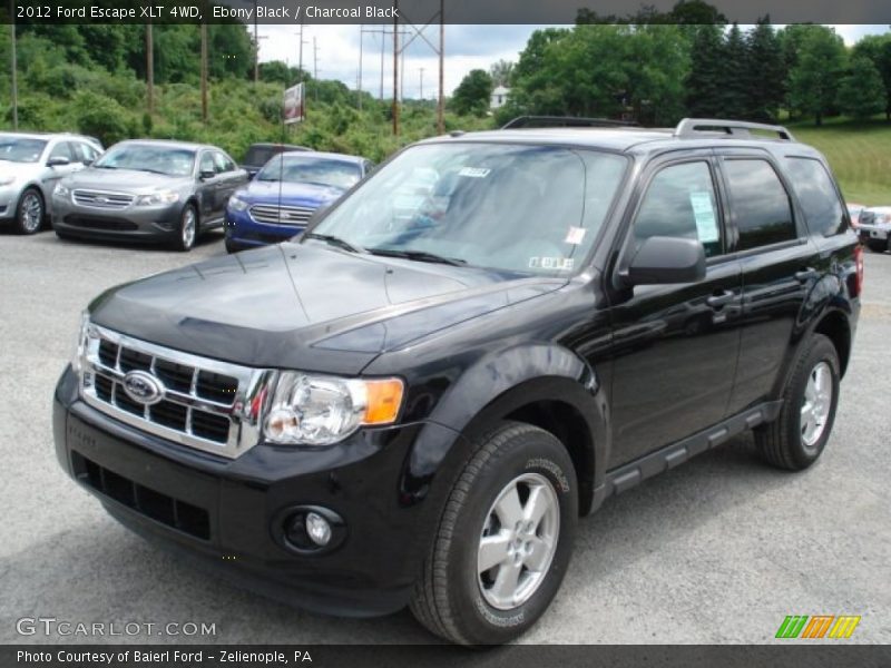 Ebony Black / Charcoal Black 2012 Ford Escape XLT 4WD