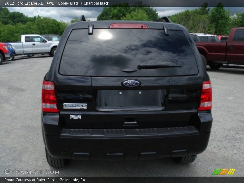 Ebony Black / Charcoal Black 2012 Ford Escape XLT 4WD