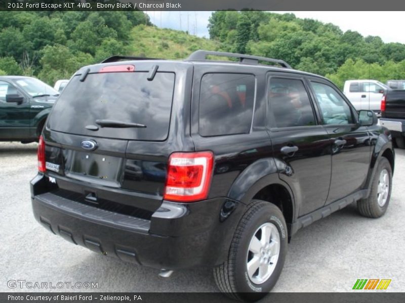 Ebony Black / Charcoal Black 2012 Ford Escape XLT 4WD