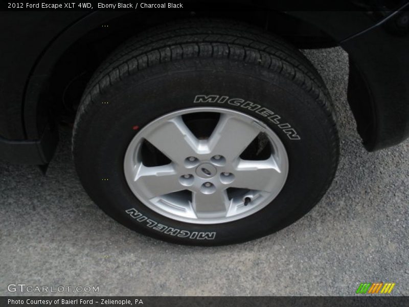 Ebony Black / Charcoal Black 2012 Ford Escape XLT 4WD