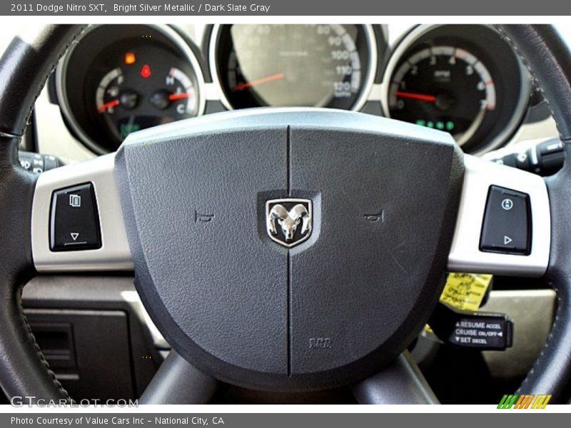Bright Silver Metallic / Dark Slate Gray 2011 Dodge Nitro SXT