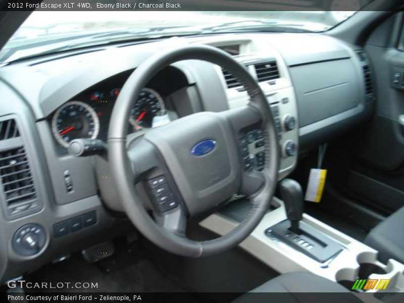 Ebony Black / Charcoal Black 2012 Ford Escape XLT 4WD