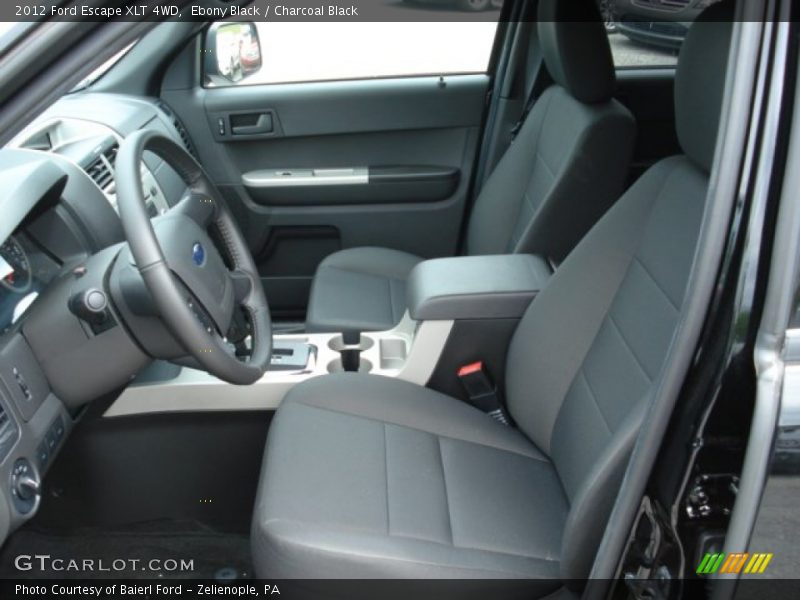 Ebony Black / Charcoal Black 2012 Ford Escape XLT 4WD