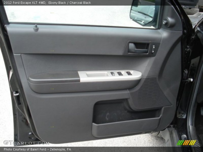 Ebony Black / Charcoal Black 2012 Ford Escape XLT 4WD