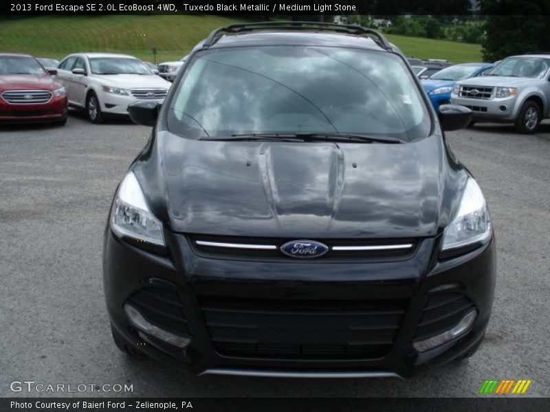 Tuxedo Black Metallic / Medium Light Stone 2013 Ford Escape SE 2.0L EcoBoost 4WD