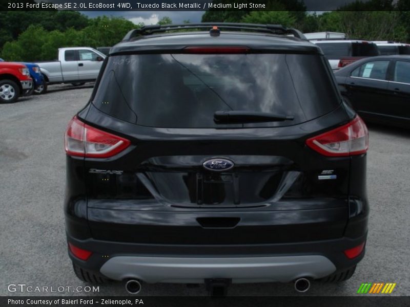 Tuxedo Black Metallic / Medium Light Stone 2013 Ford Escape SE 2.0L EcoBoost 4WD