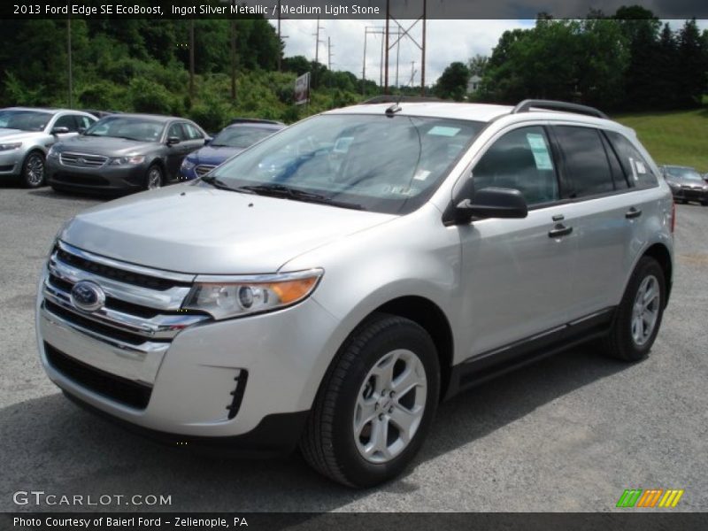 Ingot Silver Metallic / Medium Light Stone 2013 Ford Edge SE EcoBoost