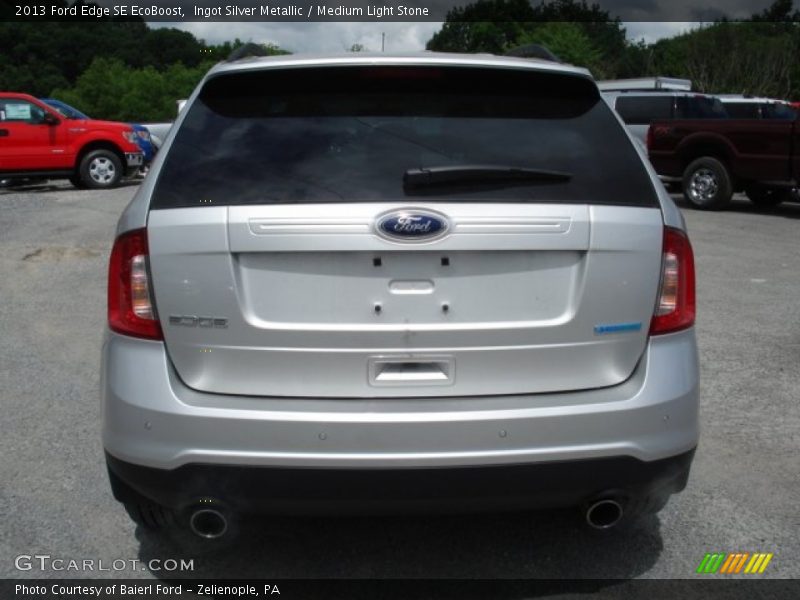 Ingot Silver Metallic / Medium Light Stone 2013 Ford Edge SE EcoBoost