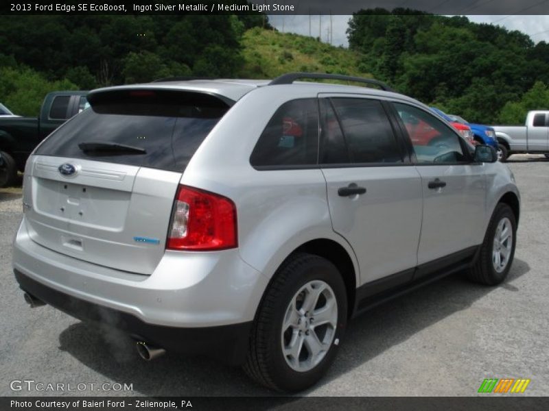 Ingot Silver Metallic / Medium Light Stone 2013 Ford Edge SE EcoBoost