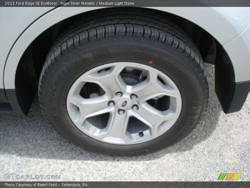 Ingot Silver Metallic / Medium Light Stone 2013 Ford Edge SE EcoBoost