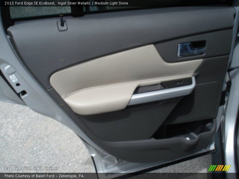 Ingot Silver Metallic / Medium Light Stone 2013 Ford Edge SE EcoBoost