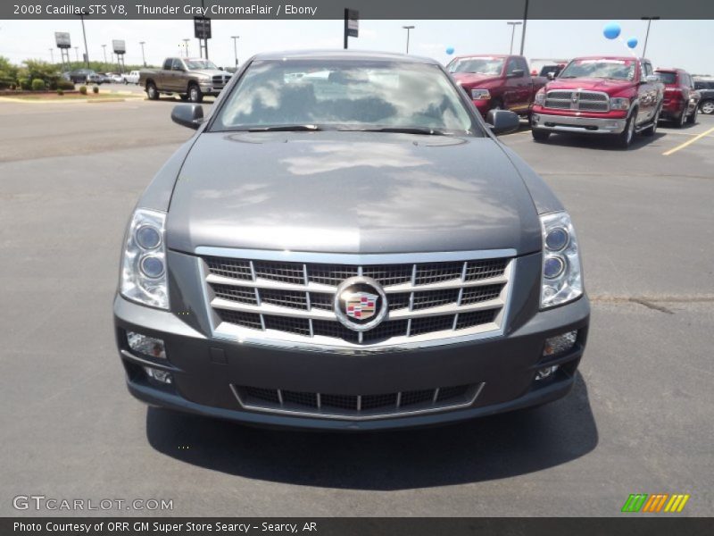 Thunder Gray ChromaFlair / Ebony 2008 Cadillac STS V8