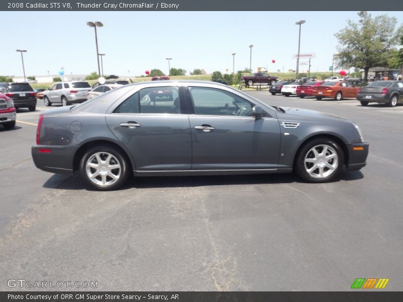 Thunder Gray ChromaFlair / Ebony 2008 Cadillac STS V8
