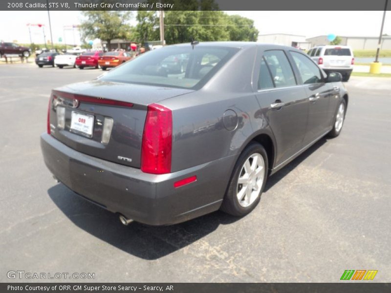 Thunder Gray ChromaFlair / Ebony 2008 Cadillac STS V8