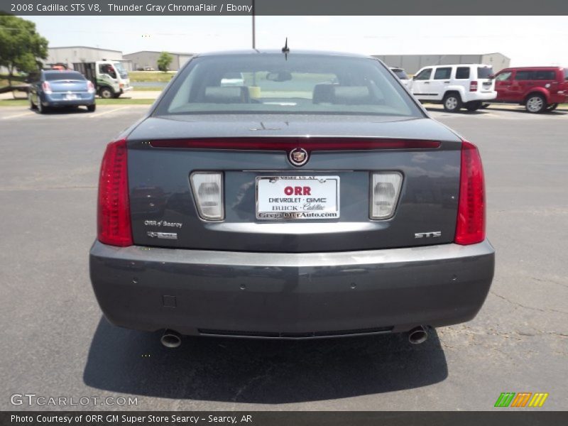 Thunder Gray ChromaFlair / Ebony 2008 Cadillac STS V8