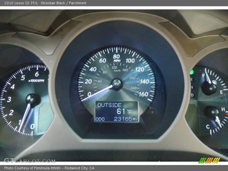 Obsidian Black / Parchment 2010 Lexus GS 350