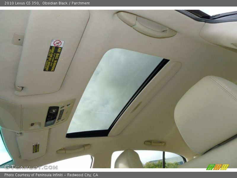 Obsidian Black / Parchment 2010 Lexus GS 350