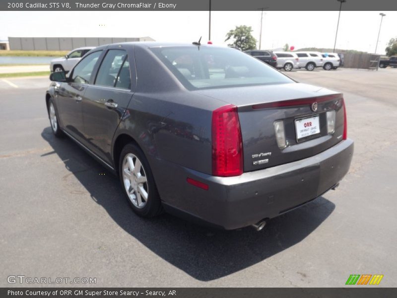 Thunder Gray ChromaFlair / Ebony 2008 Cadillac STS V8