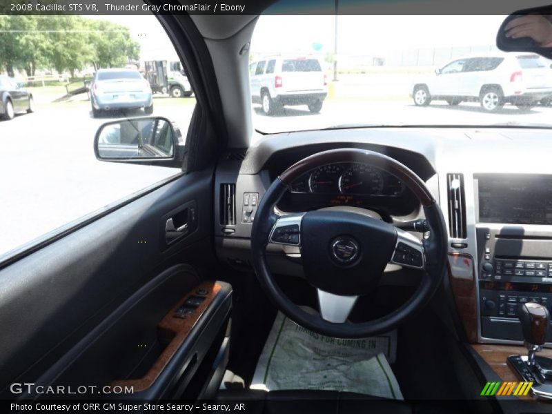 Thunder Gray ChromaFlair / Ebony 2008 Cadillac STS V8