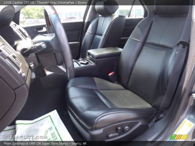 Thunder Gray ChromaFlair / Ebony 2008 Cadillac STS V8