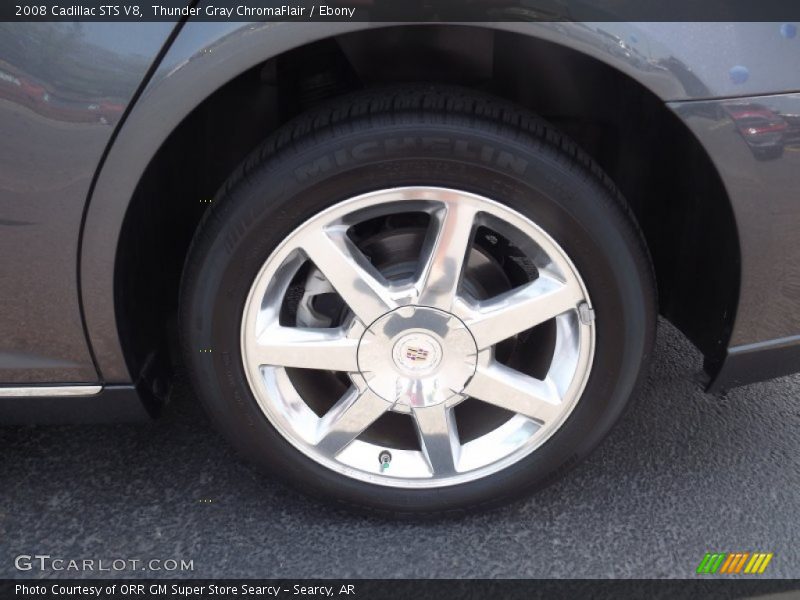 Thunder Gray ChromaFlair / Ebony 2008 Cadillac STS V8