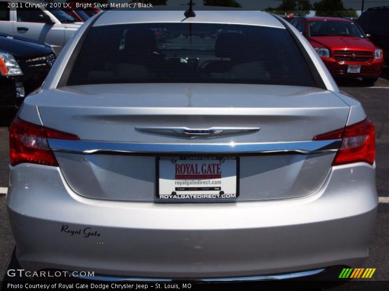 Bright Silver Metallic / Black 2011 Chrysler 200 LX