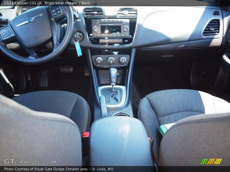 Bright Silver Metallic / Black 2011 Chrysler 200 LX