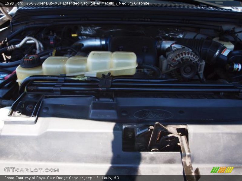 Silver Metallic / Medium Graphite 1999 Ford F250 Super Duty XLT Extended Cab