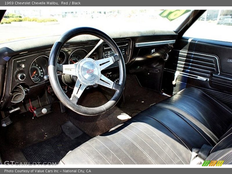 Red / Black 1969 Chevrolet Chevelle Malibu