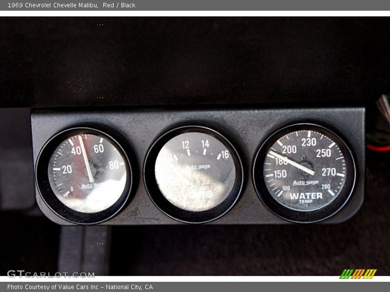 Red / Black 1969 Chevrolet Chevelle Malibu