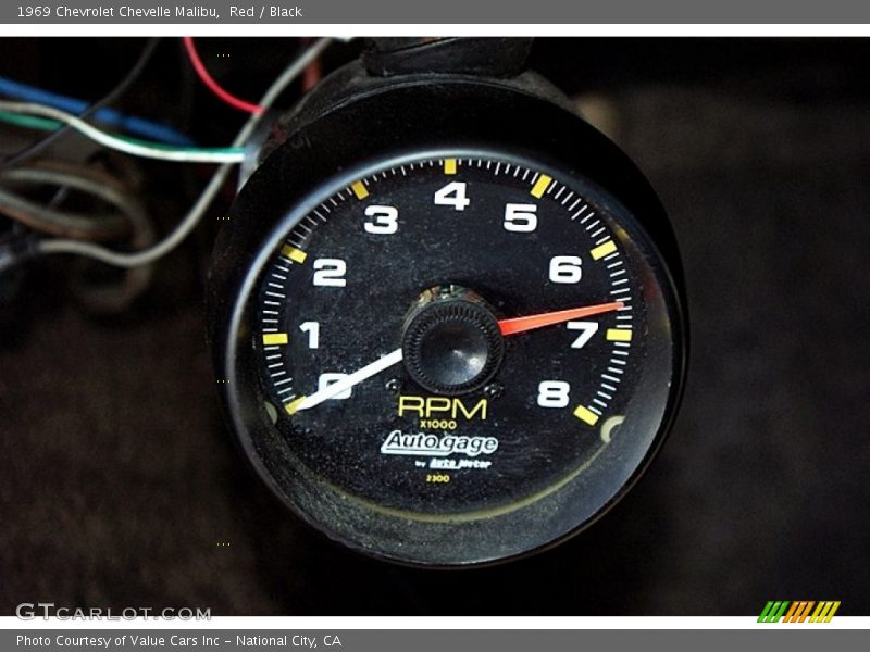 Red / Black 1969 Chevrolet Chevelle Malibu