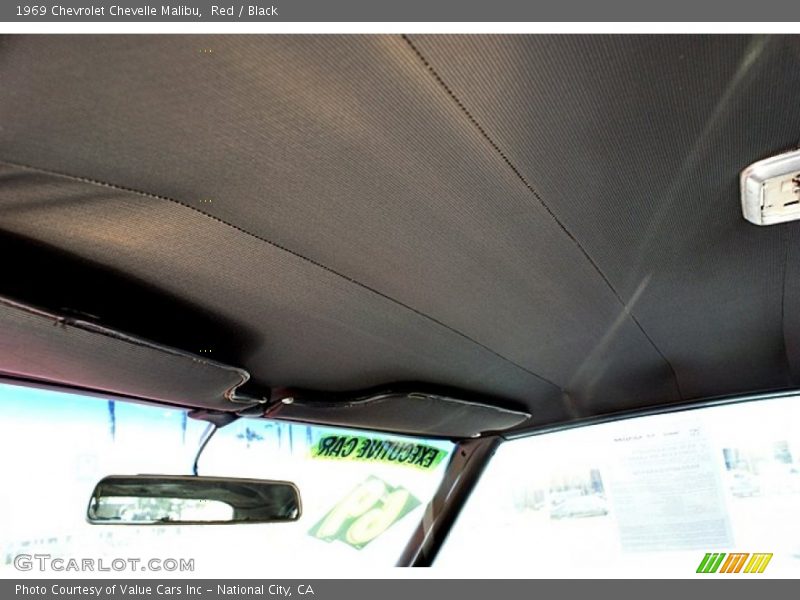 Red / Black 1969 Chevrolet Chevelle Malibu