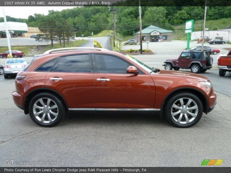 Autumn Copper Metallic / Brick/Black 2007 Infiniti FX 35 AWD