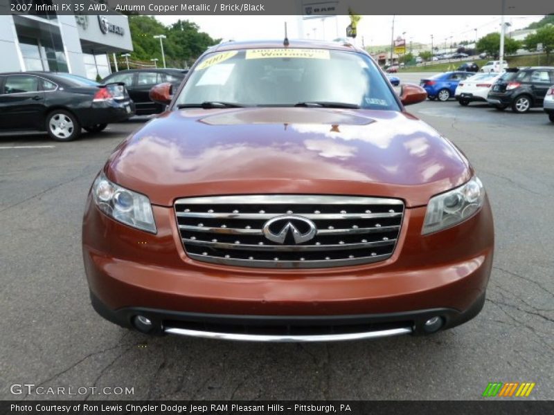 Autumn Copper Metallic / Brick/Black 2007 Infiniti FX 35 AWD