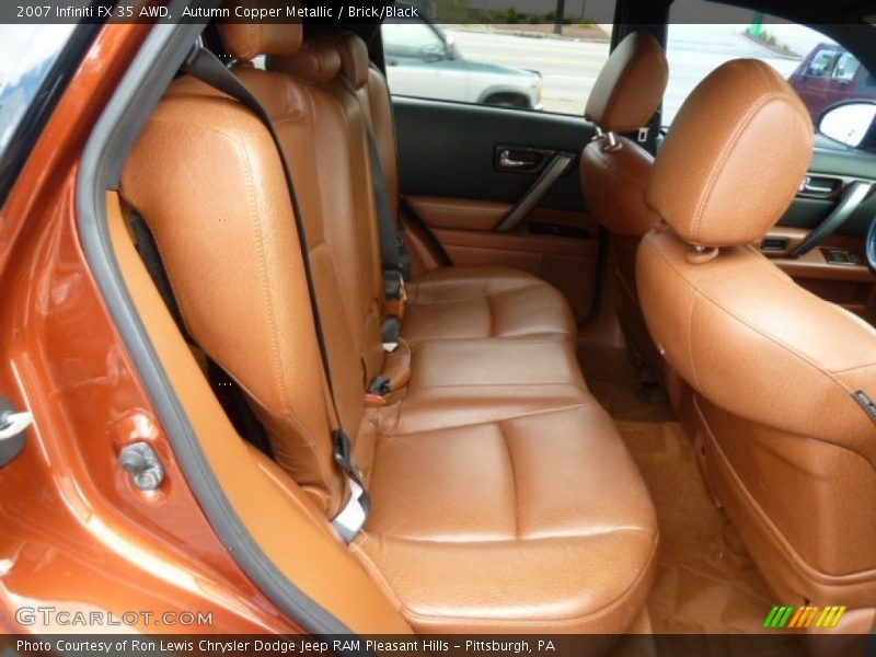 Autumn Copper Metallic / Brick/Black 2007 Infiniti FX 35 AWD